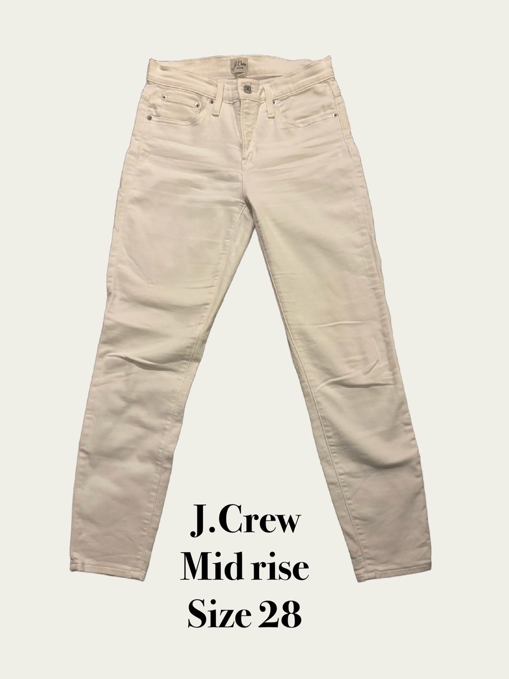 J. Crew High-Rise White Women's Jeans